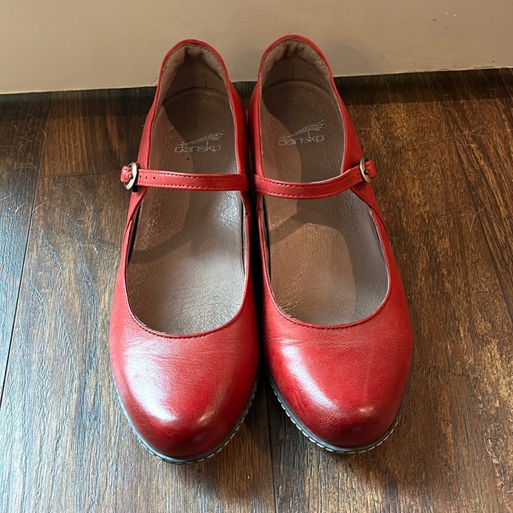 Dansko Loralie Mary Jane in red, women’s EU 37/US 6.5-7